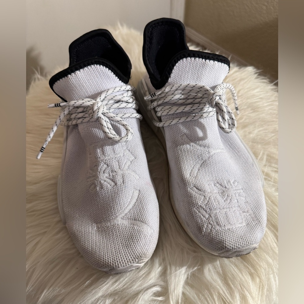 Adidas NMD HU Pharrell Williams white shoes